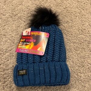 Polar Extreme Blue Thermal Hat for Women